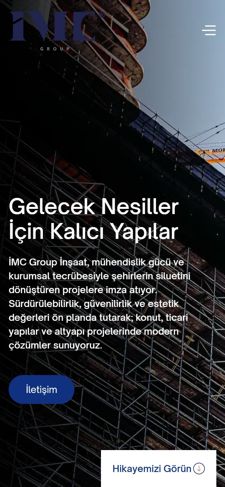 imcgroupas.com mobil görünümü