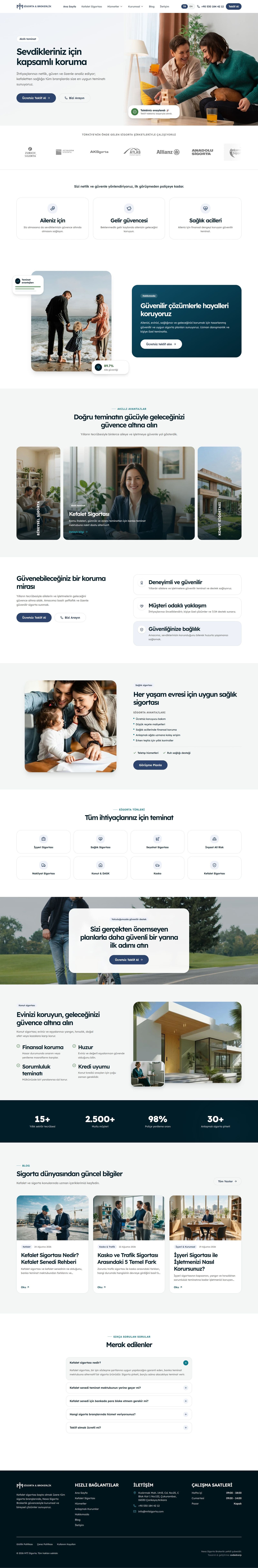 mti-sigorta web sitesi, masaüstü tam sayfa görünümü