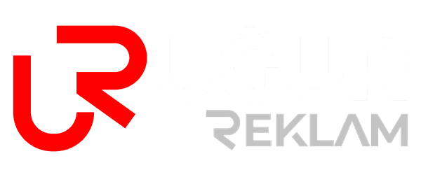 Uğur Reklam logosu, renkli zemin
